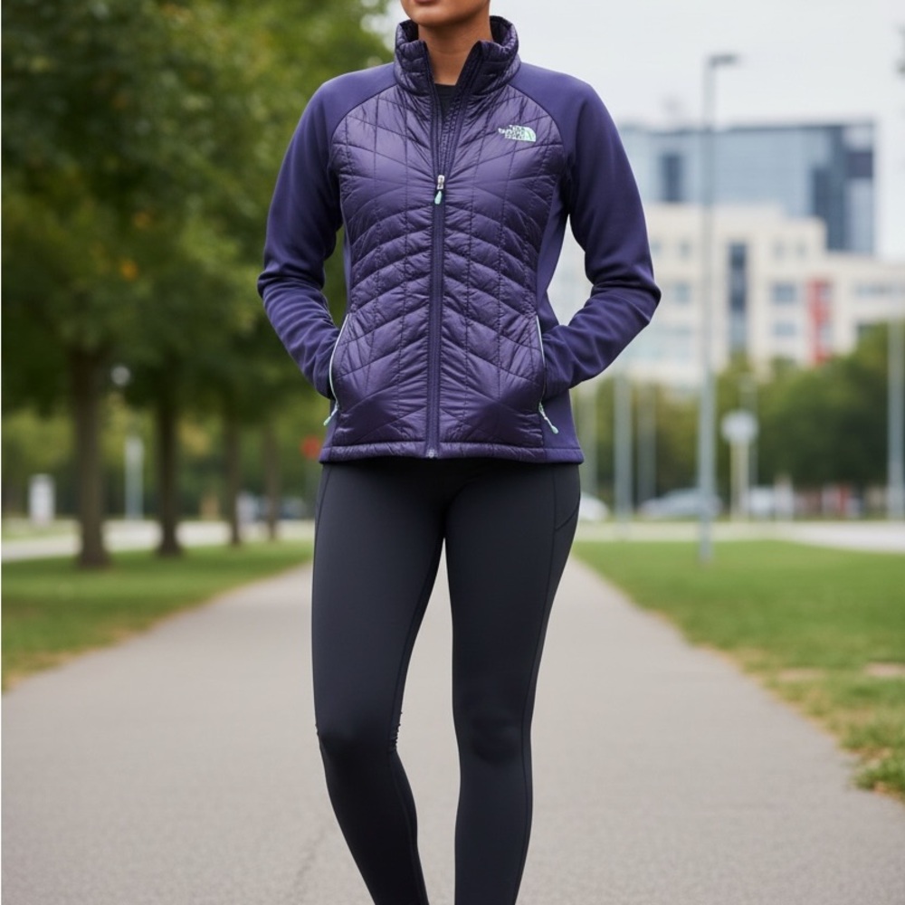 The North Face Women's Dark Purple Puffer Jacket